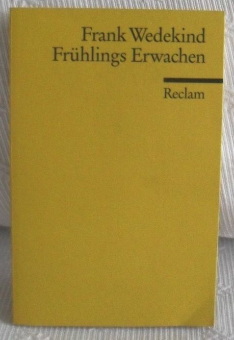 livro em alemão, de Frank Wedekind "Fruehlings Erwachen"