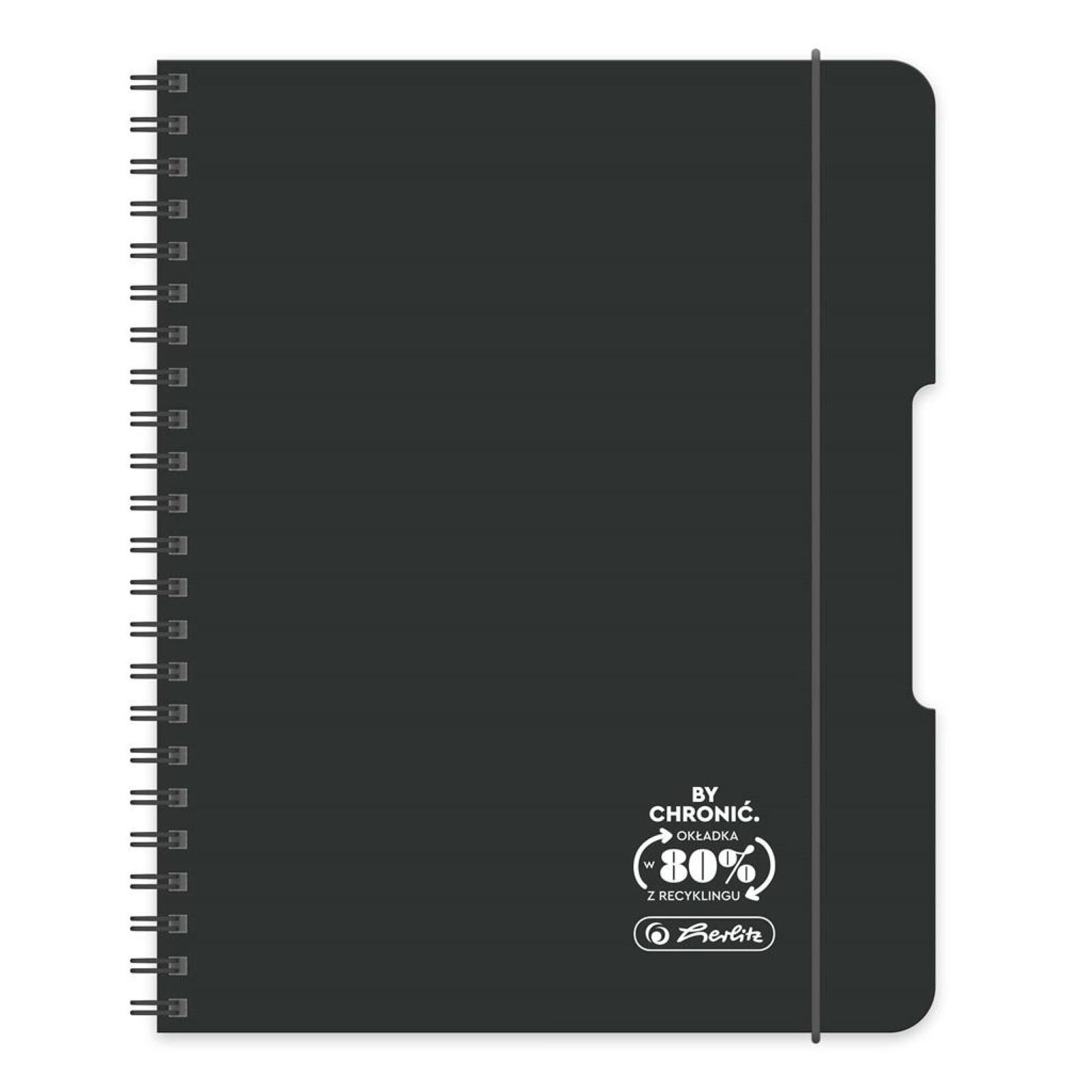 Brulion na spirali A5/80K kratka Ocean (2szt) HERLITZ folia,210x170 mm