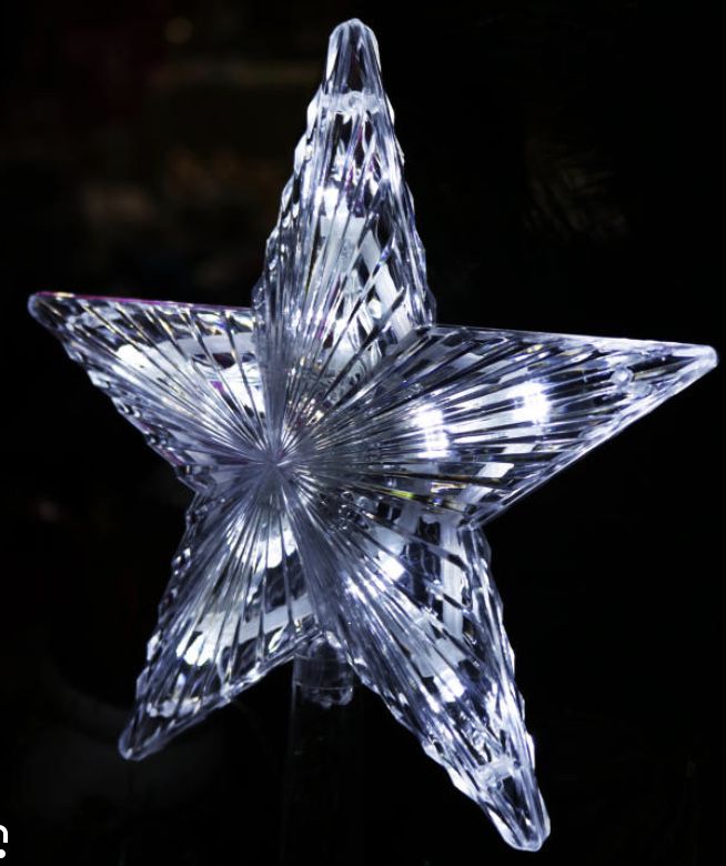 Gwiazda na czubek choinki LED gwiazdka swiecąca wierzchołek