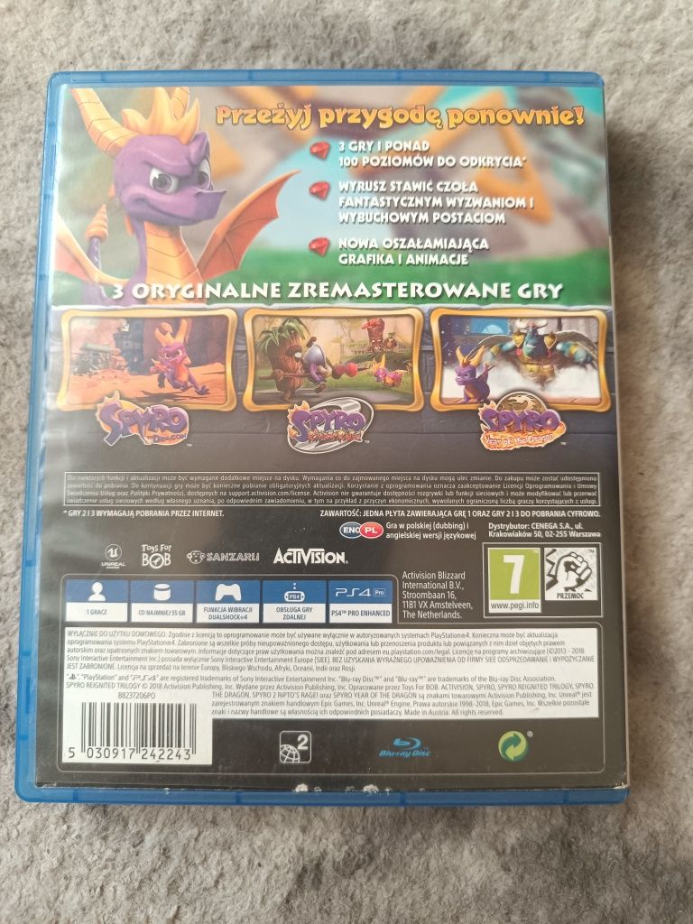 Gra na PlayStation 4 "SPYRO Reignited Trilogy"