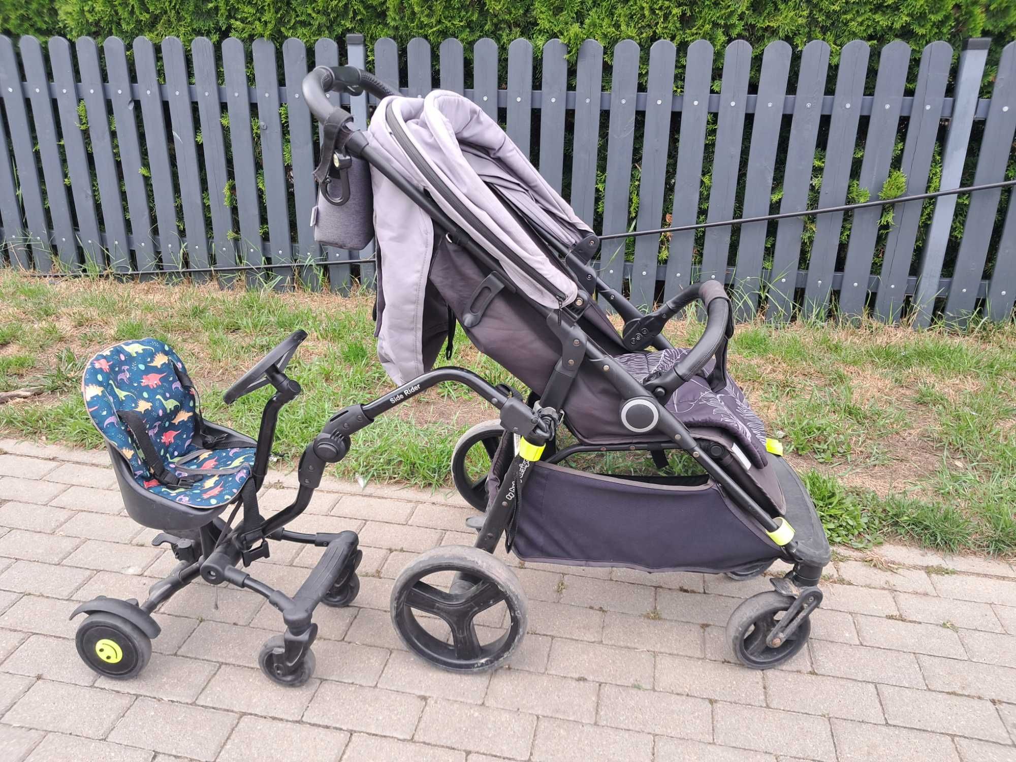 Wozek spacerowka z dostawką dla drugiego dziecka.
