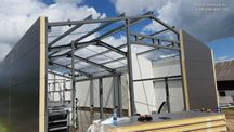 Konstrukcje stalowe. 10x20x4,2m. BHP KAD. Producent. Bartoszyce.