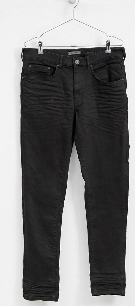 Jefferson джинсы мужские черные slim