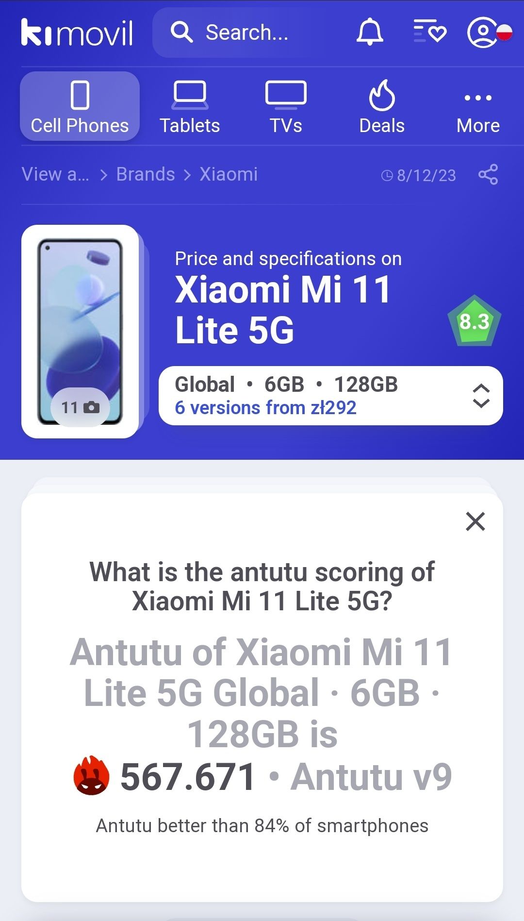 Xaiomi MI 11 lite 5G 6+5 GB/128 Perfekcyjny stan! Snapdragon 780