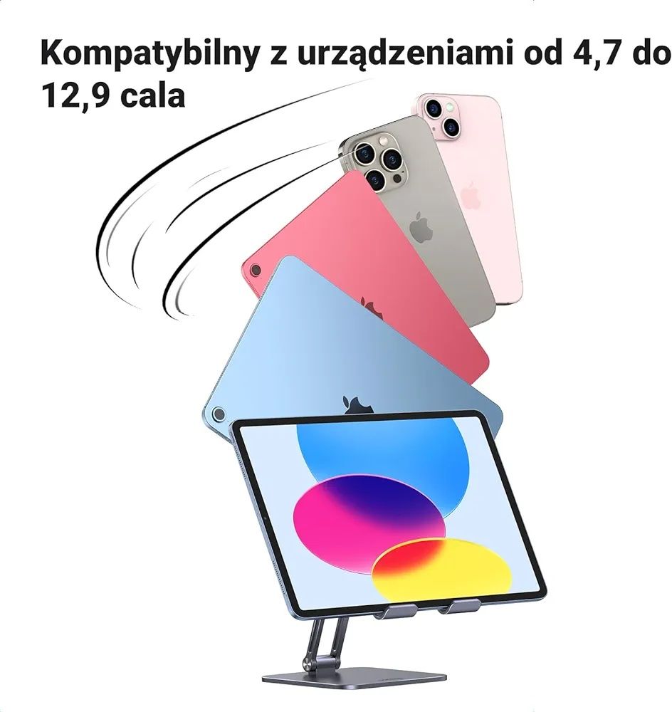 Ugreen 51414 uchwyt aluminiowy czarny na tablet