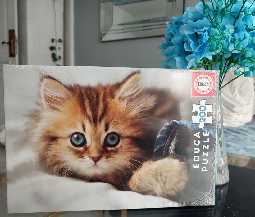 Puzzle nowe mały kotek 200 elementów