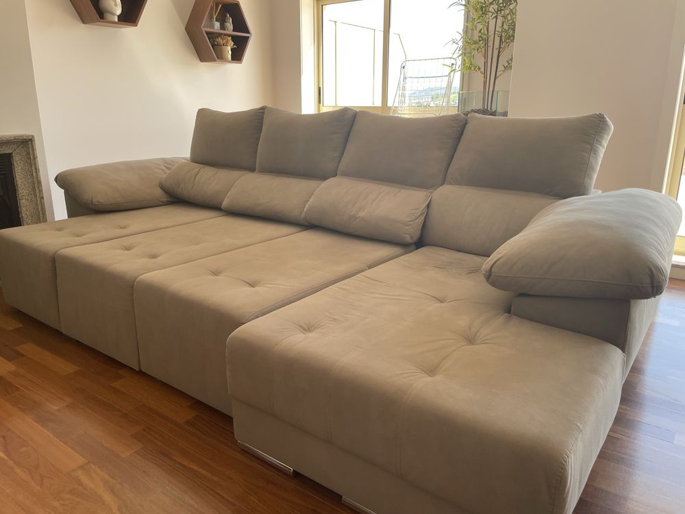 Sofá 3 lugares+chaise longue