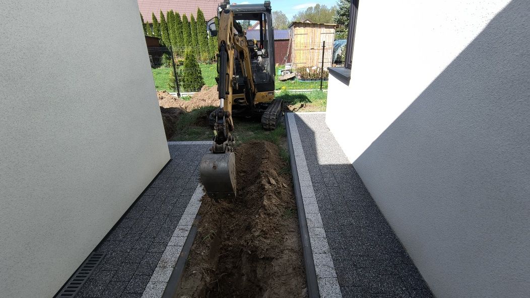 Usługi minikoparka/koparka/roboty ziemne/wykopy