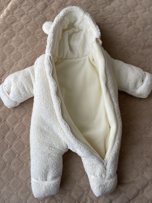 Зимовий комбінезон тедді Baby organic+шапка і шарф