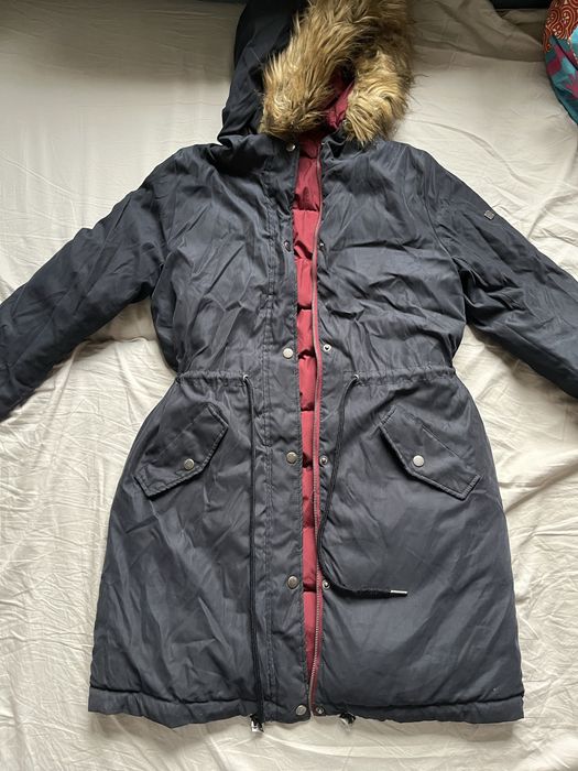 Dwustronna zimowa kurtka z kapturem