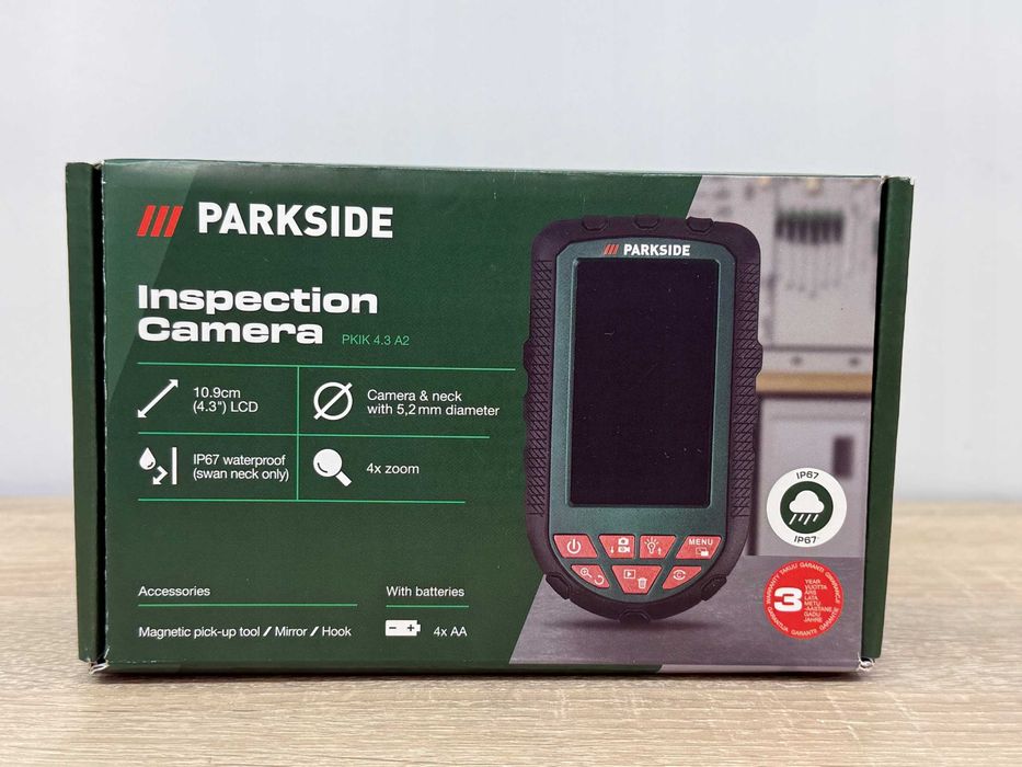 Nieużywana kamera inspekcyjna Parkside PKIK 4.3 A2