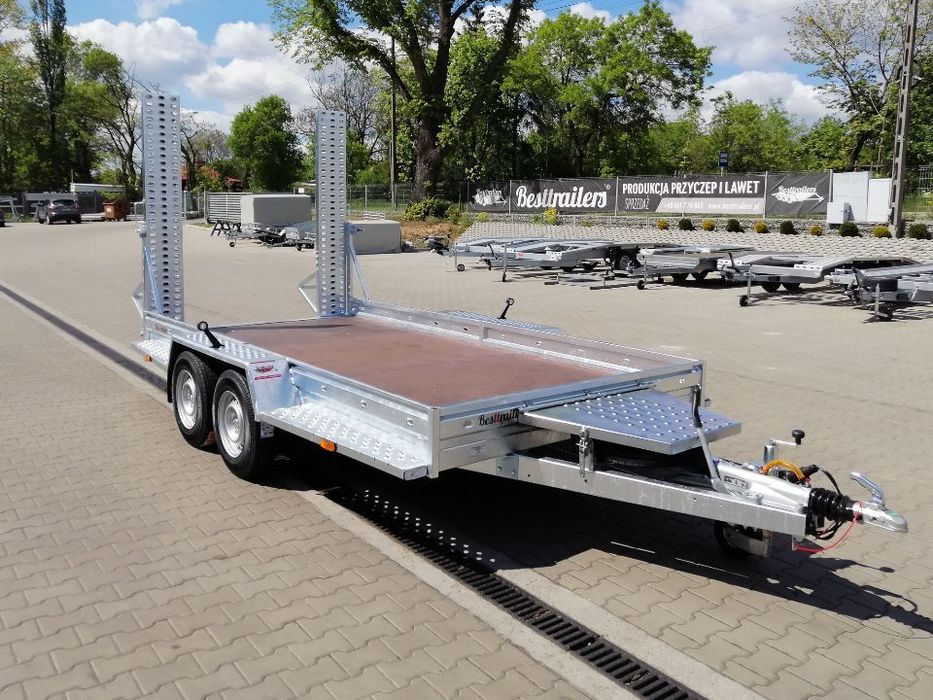 Besttrailers LOADER - przyczepa pod koparkę, maszyny budowlane, rolnicze  Przyczepa pod koparę 3m/3,5m/4m x 1,5m/1,75m/1,9m. DMC 2700-3500kg