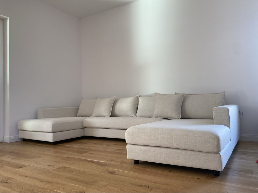 Sofa 5-osobowa Lilviken Beliani w kolorze kremowym
