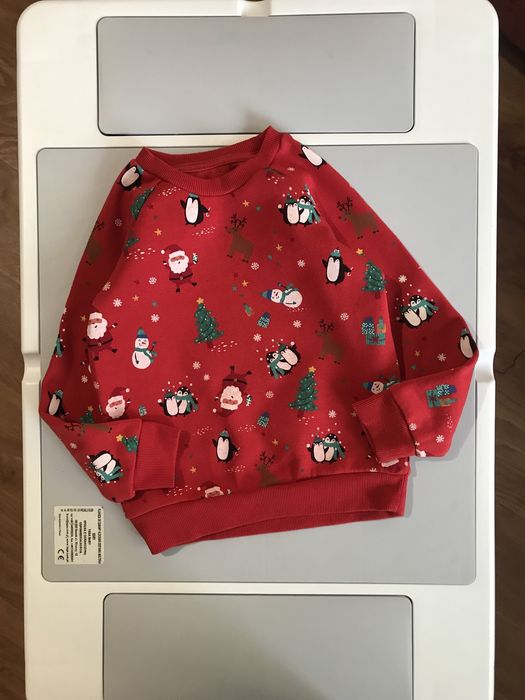 Класний якісний світшот 2-3 р новорічний різдвяний