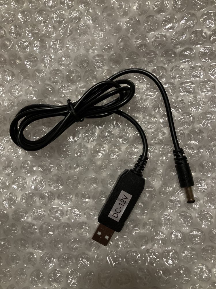 Кабель провод для питания роутер USB to DC 9v / 12v (5.5x2.1)