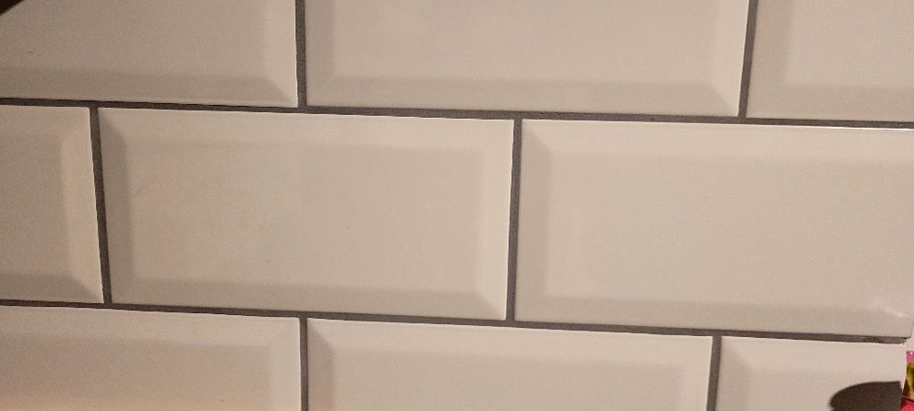 Płytki cegiełka biała 10x20