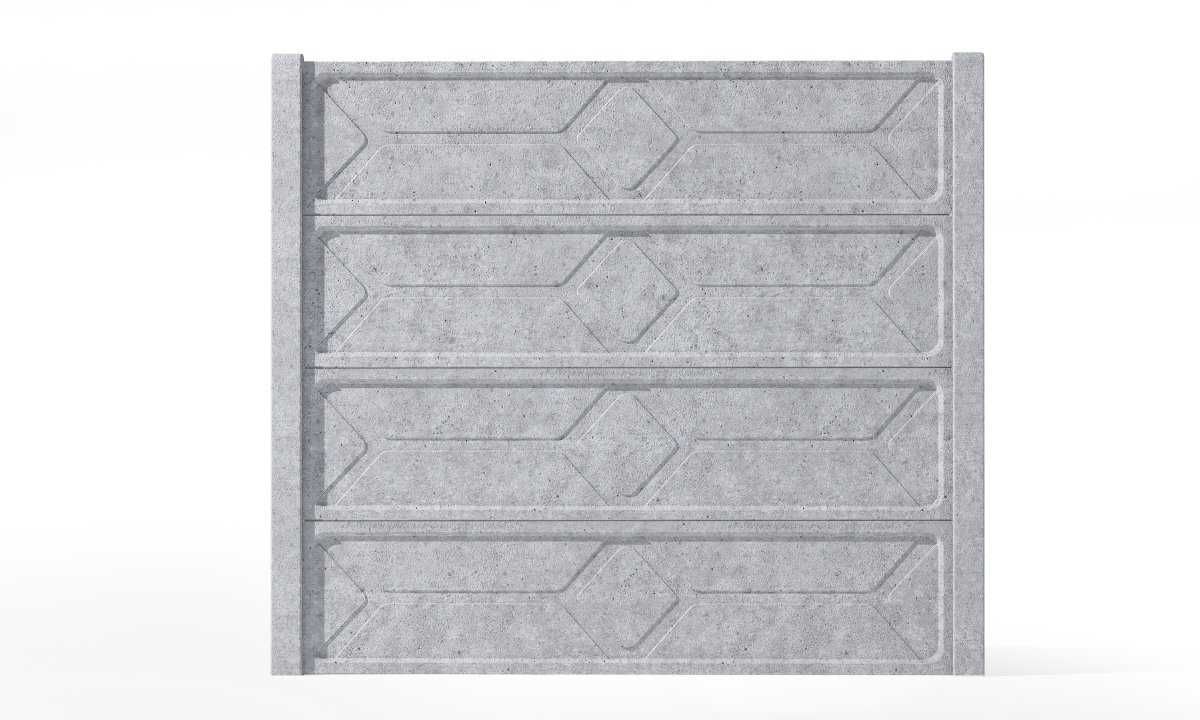 Panel ogrodzeniowy betonowy - płyta koperta