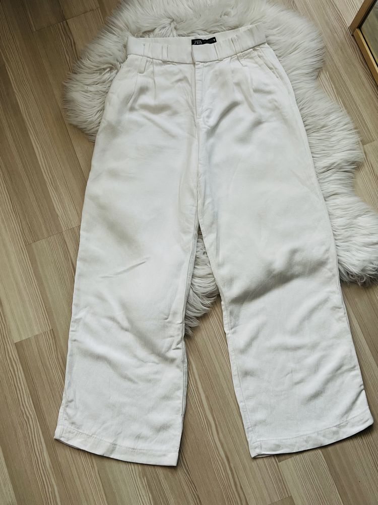 Білі штани кюлоти Zara