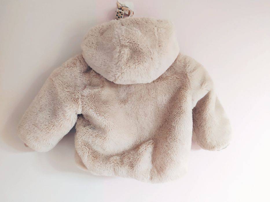 Śliczna pufferka, kurtka jesień/zima r. 92/98 beżowa