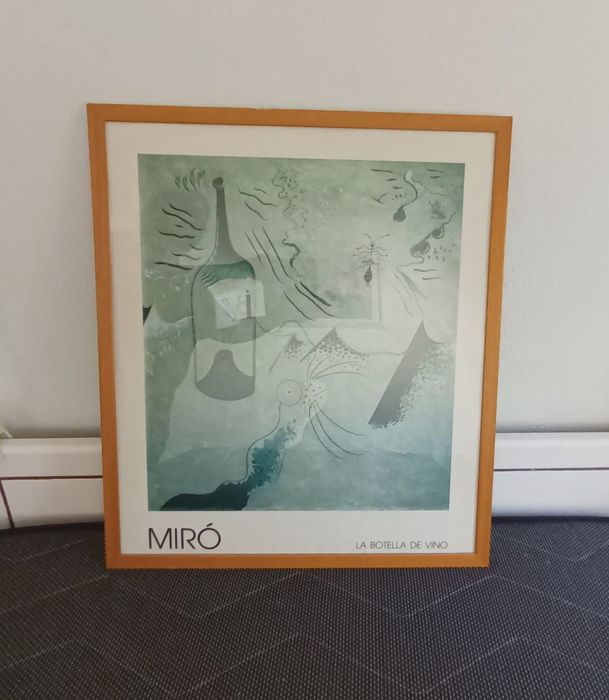 Litografia "La Botella de Vino" 1924- Miró