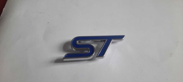 FORD ST emblemat logo w grill metalow niebieski