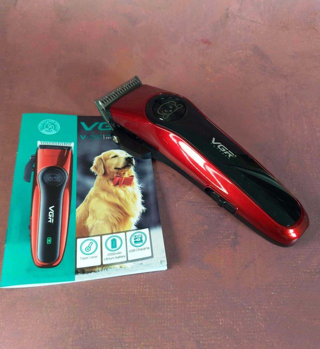 Машинка тример VGR V-202 для стрижки грумінгу котів собак