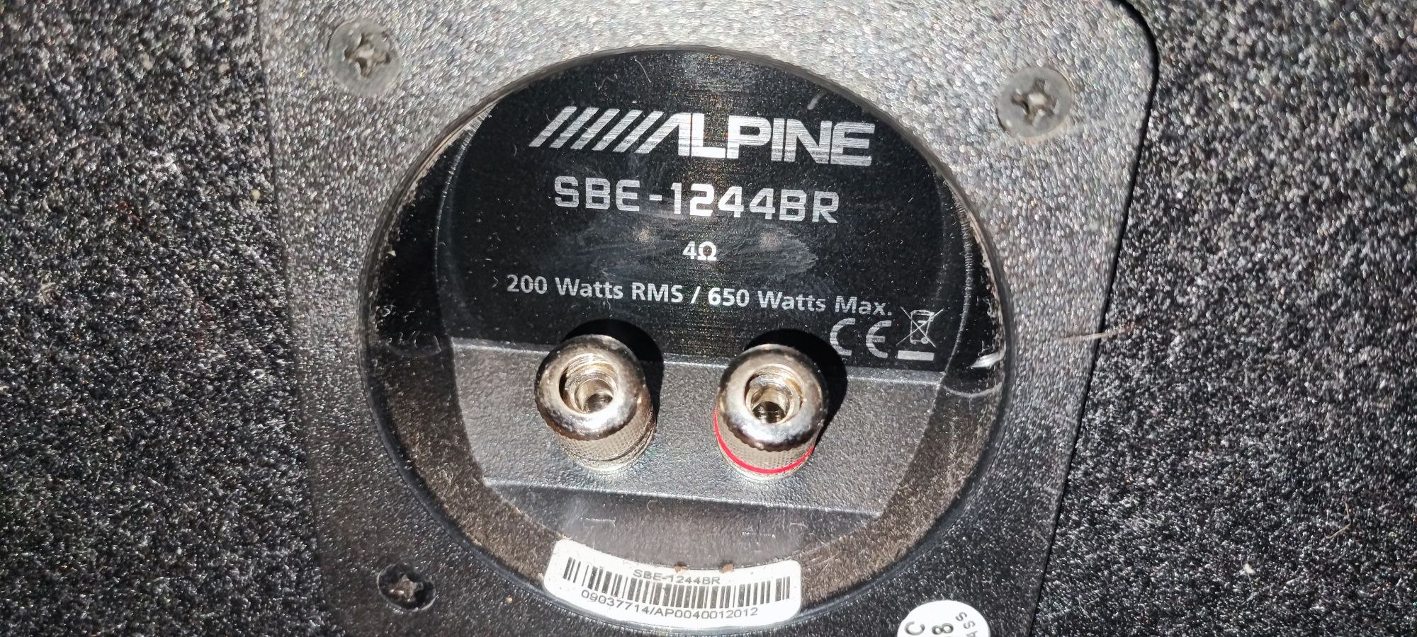 Сабвуфер ( саб ) Alpine SBE 1244 BR