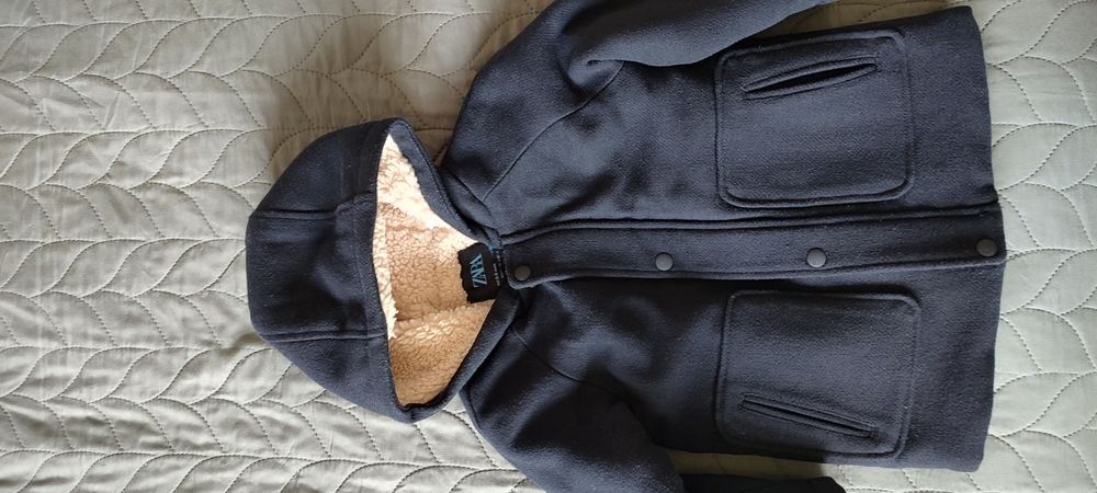 Płaszczyk zimowy chłopięcy ZARA r.98