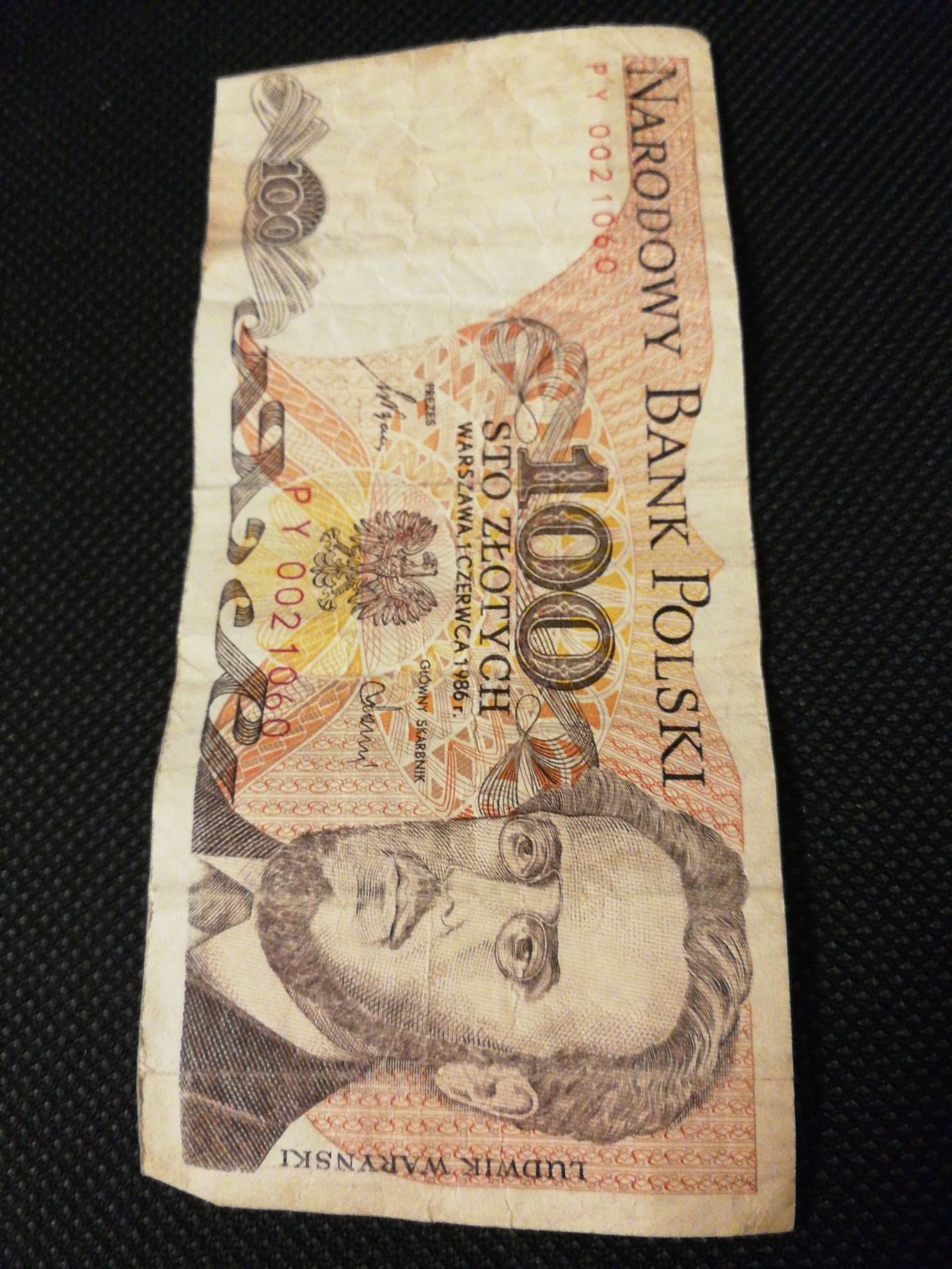 Banknoty PRL 100, 500, 1000