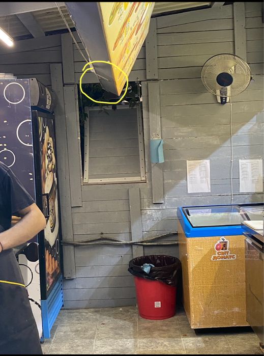 Лайтбокс 3,6х0,6м меню кафе