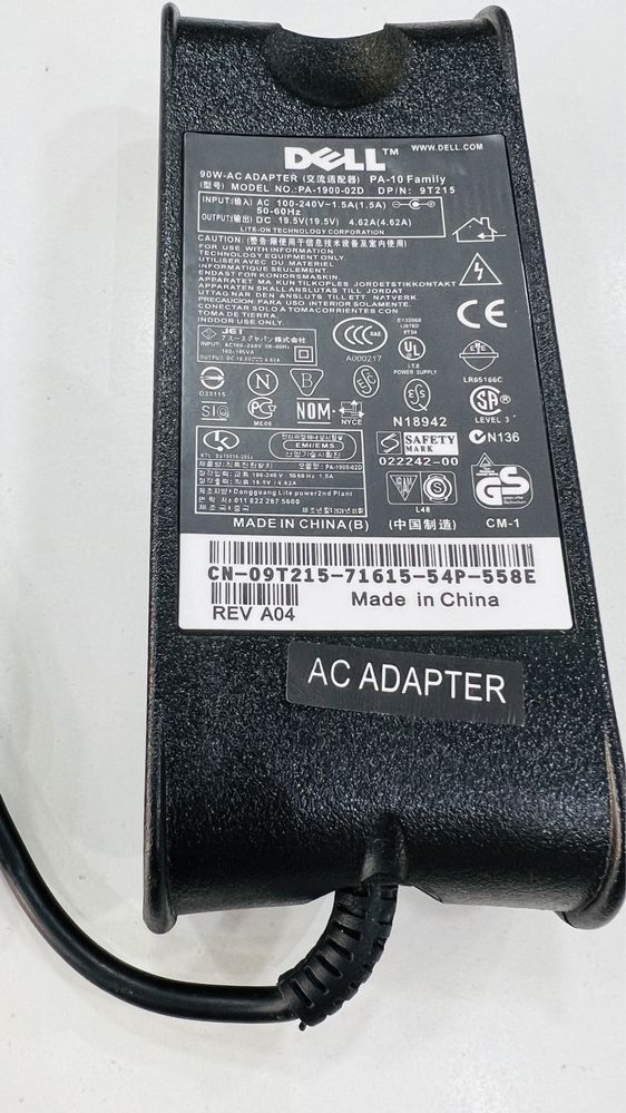 Replacement dell ac adpater round tip