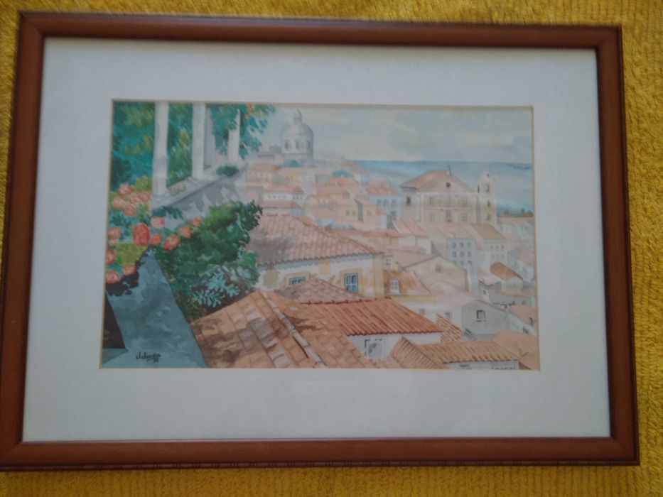 Quadros de Serigrafias com Moldura em Madeira, emolduradas na ARTINA