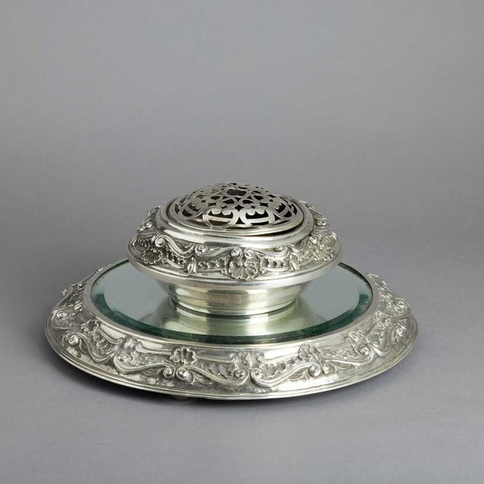 Centro de Mesa em Prata Art Deco