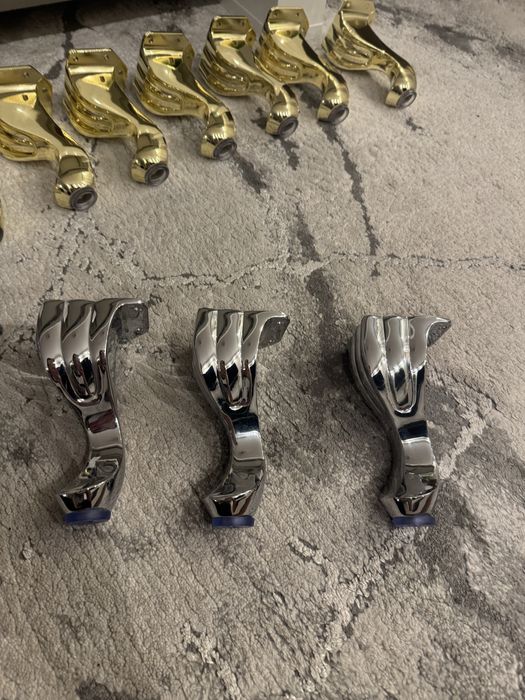 Nóżki do mebli Ludwik srebrne