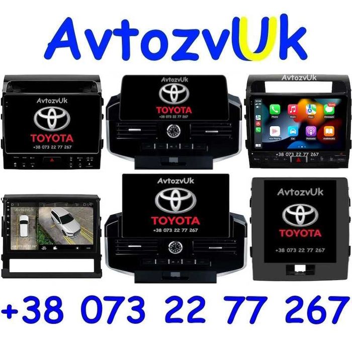 Android LC 200 LAND CRUISER 200 Toyota Тесла LC200  CarPlay Магнитола