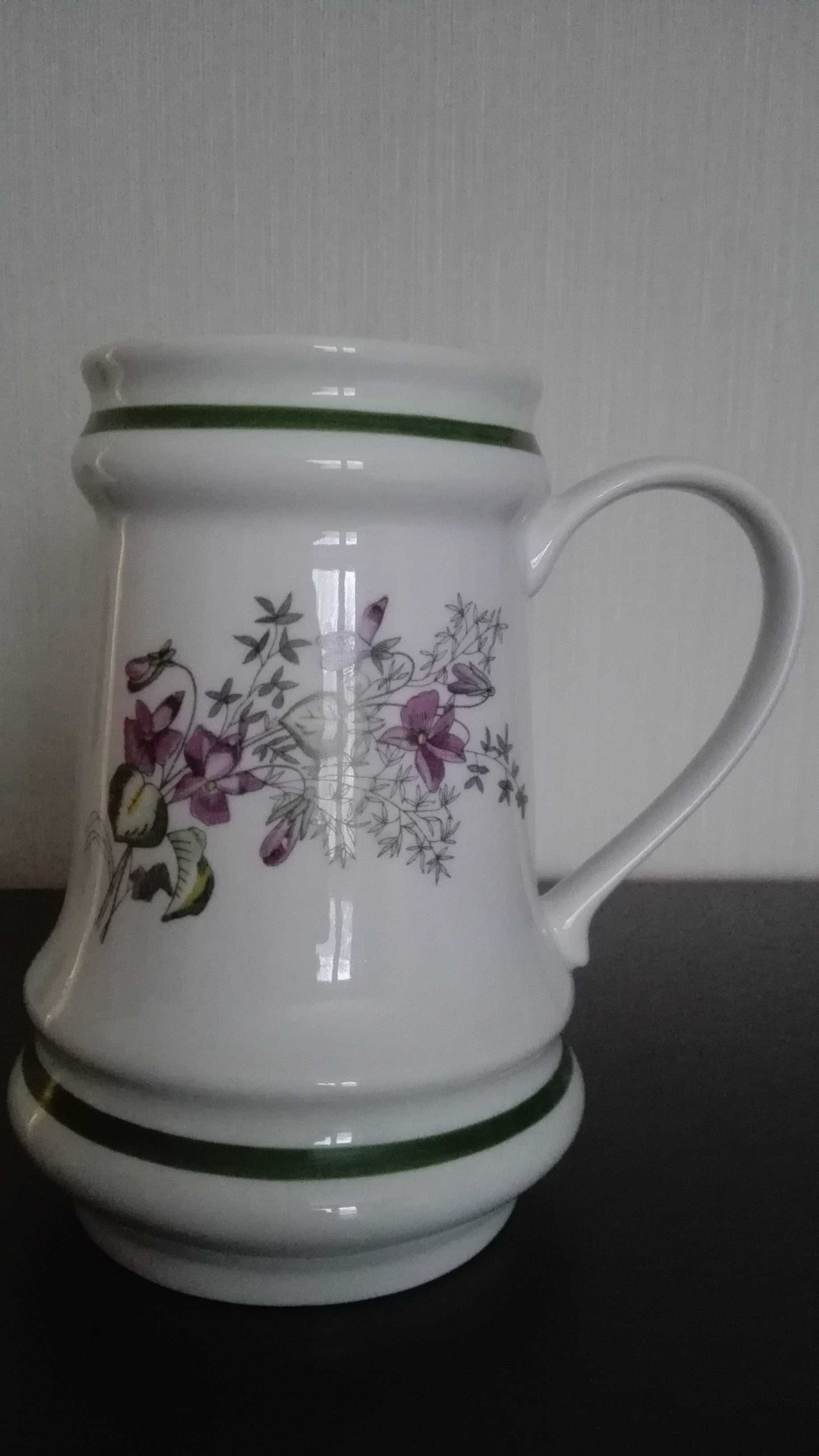 Kufel, dzbanek, stara porcelana Ćmielów, 100% porcelana