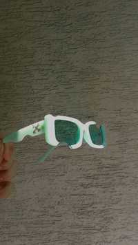 Cady Rectangular Frame Sunglasses (Mint)