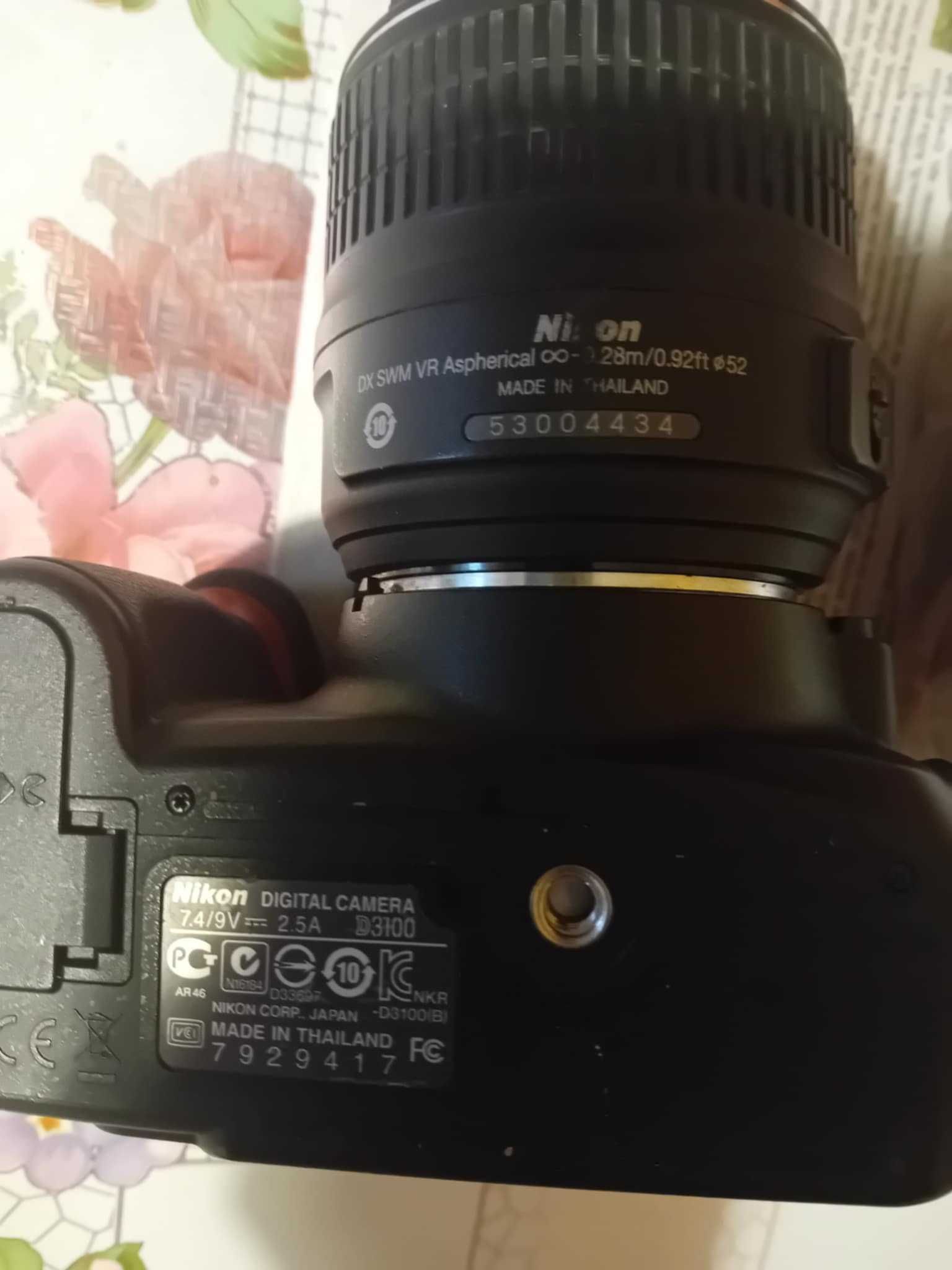 Nikon D3100 + obiektyw i ładowarka