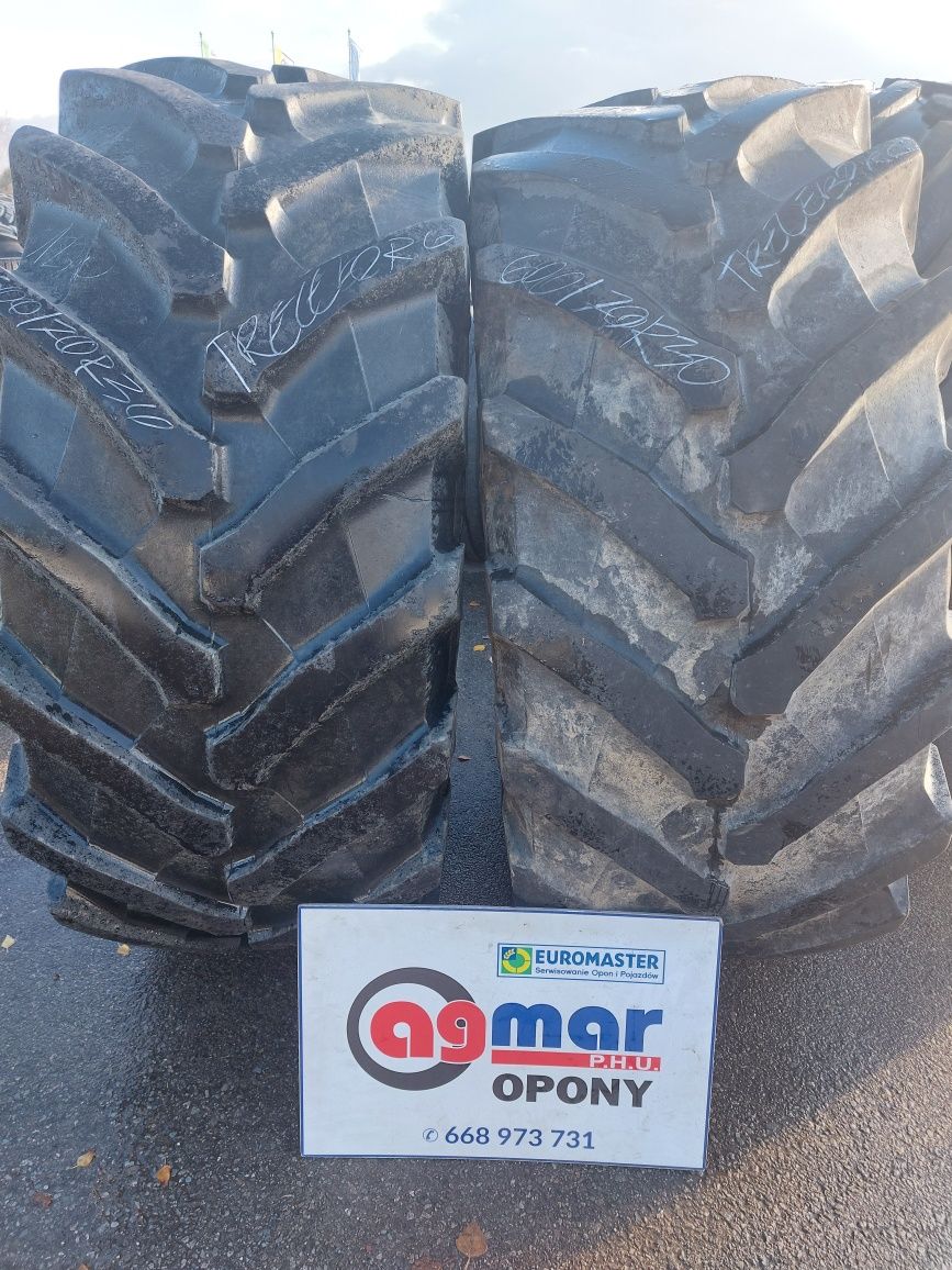 600/70R30 Trelleborg HighPiwer opony używane rolnicze para