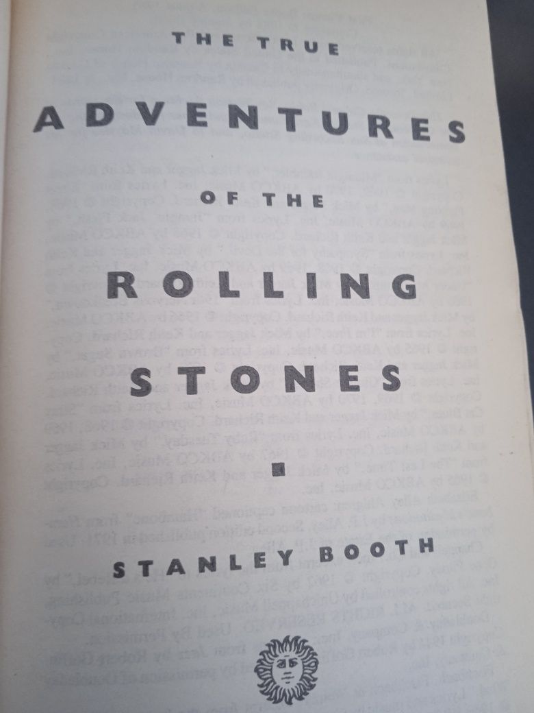 Książka Thé True Adventura Od Thé Rolling Stones Stanley Booth U.K.