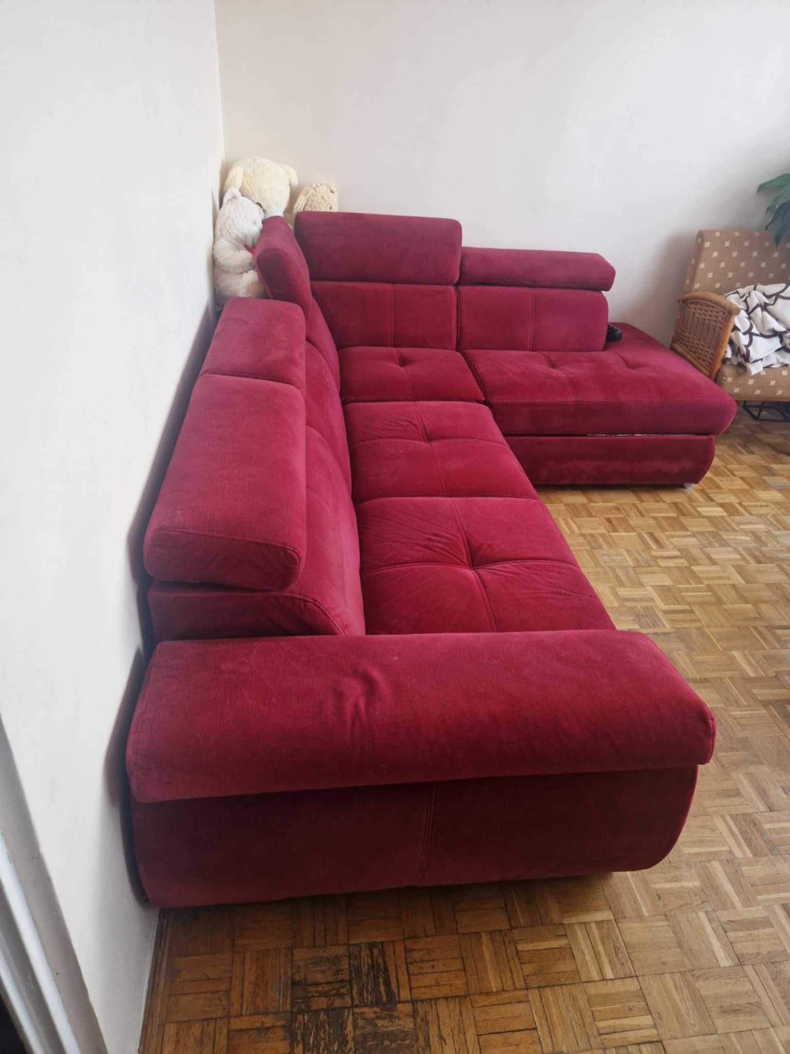 NAROŻNIK z funkcją spania , bardzo dobry stan.
