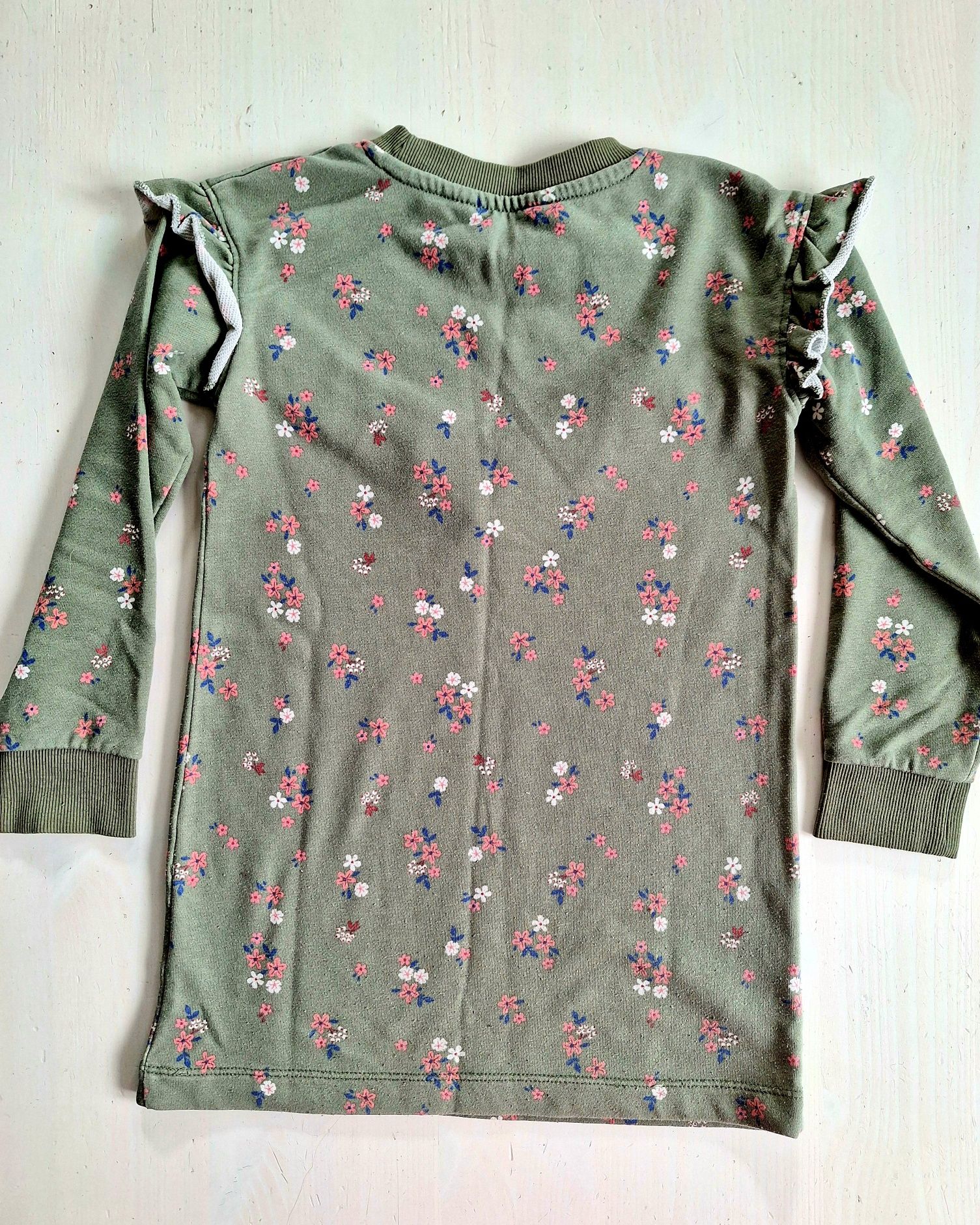 Sukienka bluza tunika H&M kwiatuszki 110/116