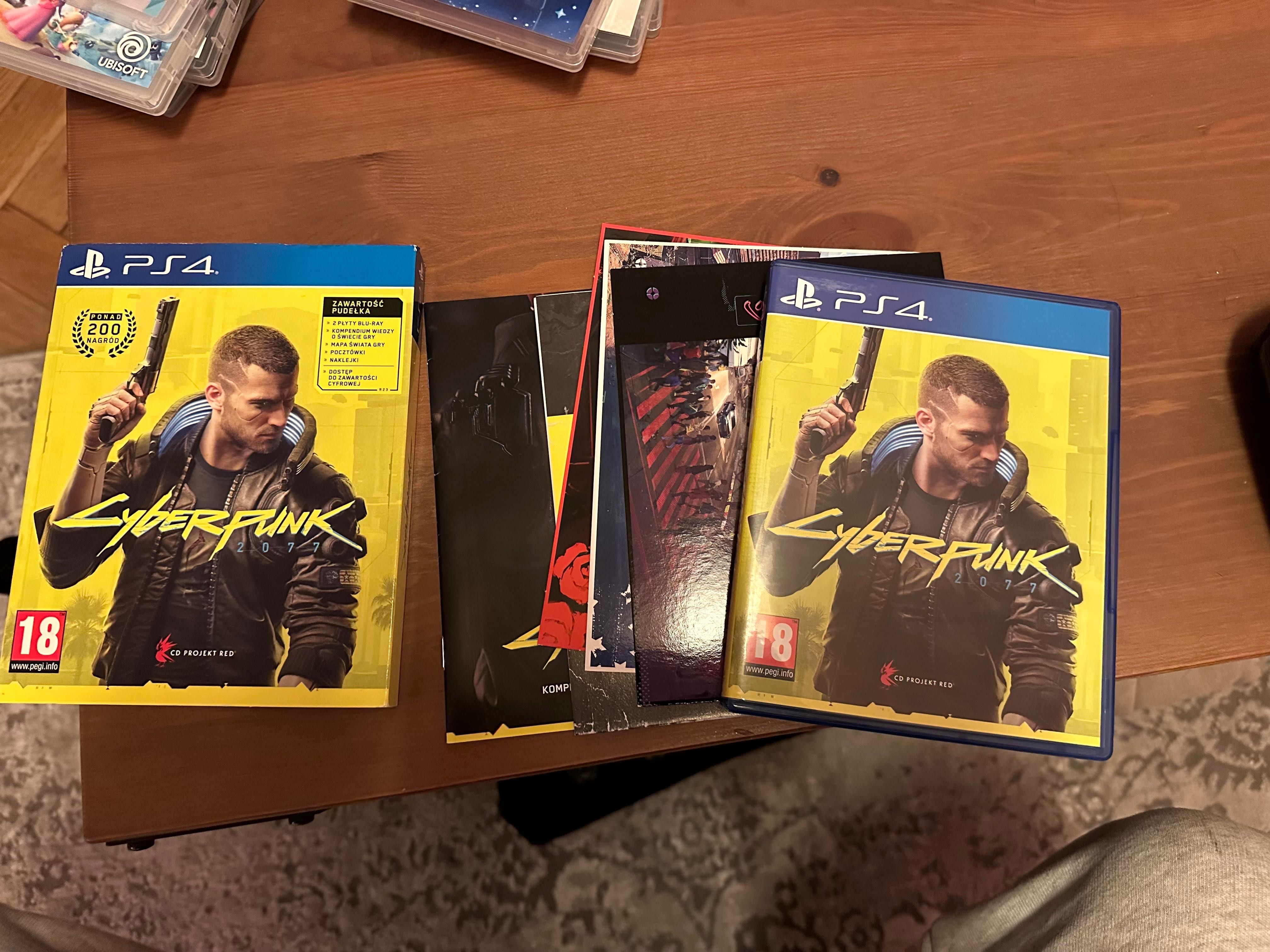 Cyberpunk 2077 + gadżety PS4 PS5