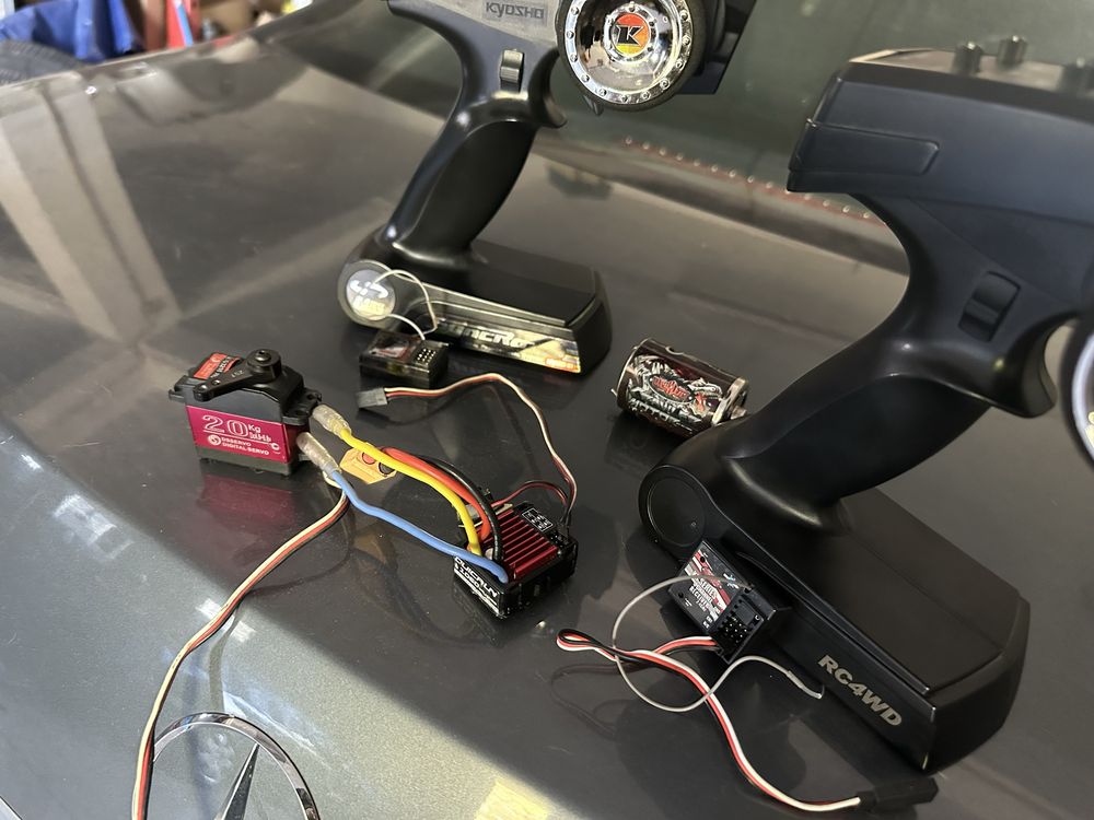 Comando rc variador 1060 motor escovas servo rc4wd traxxas axial rgt