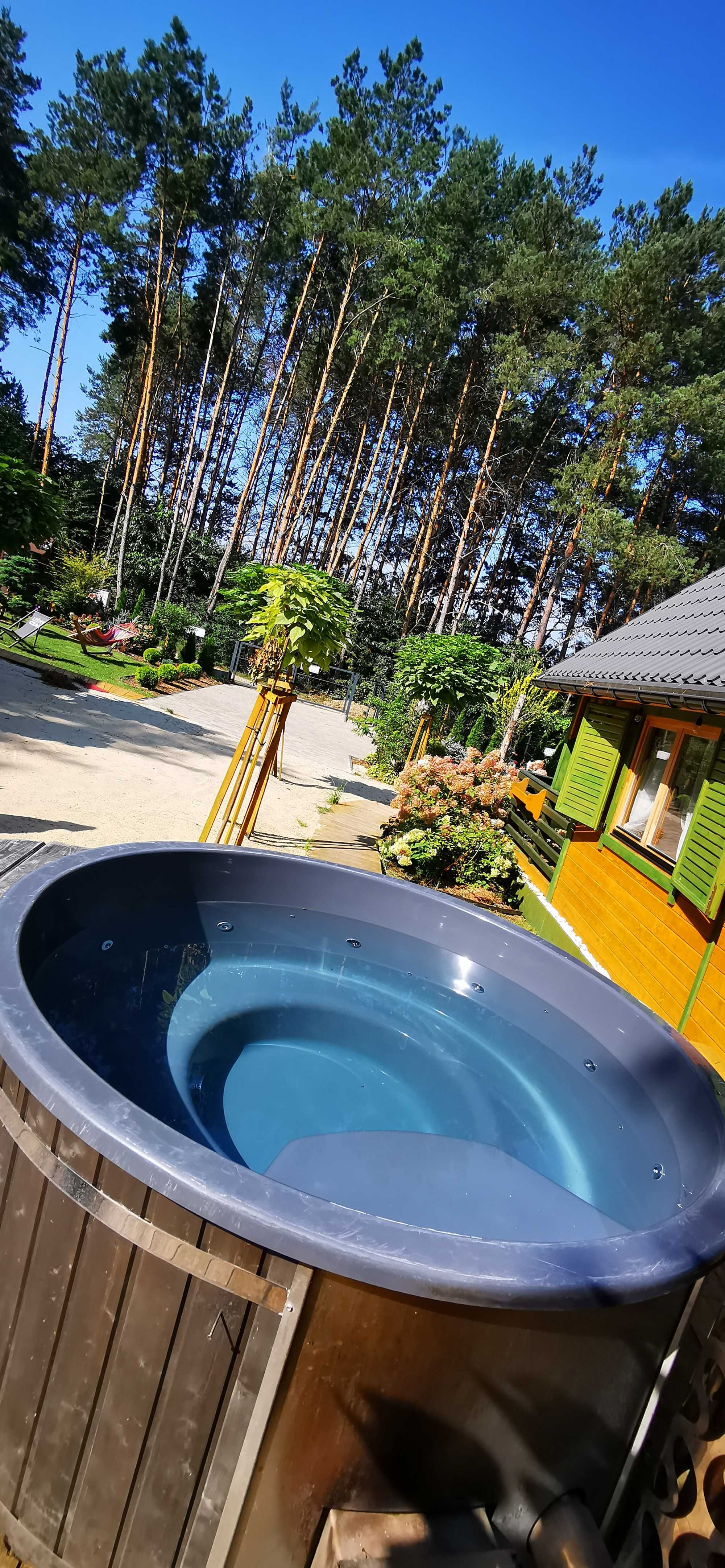 Domek całoroczny letniskowy zalew Chańcza,  Balia sauna URLOP