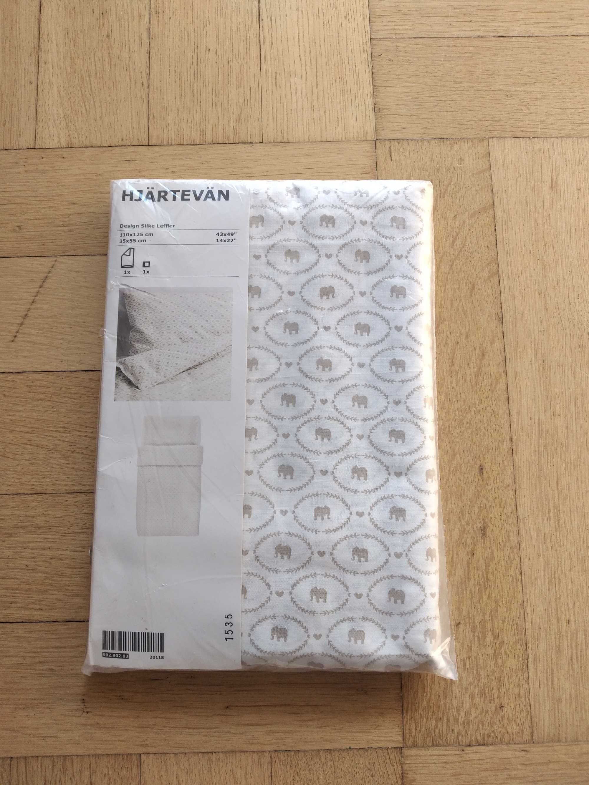 nowa Ikea Hjartevan 110x125 dziecięca pościel komplet pościeli