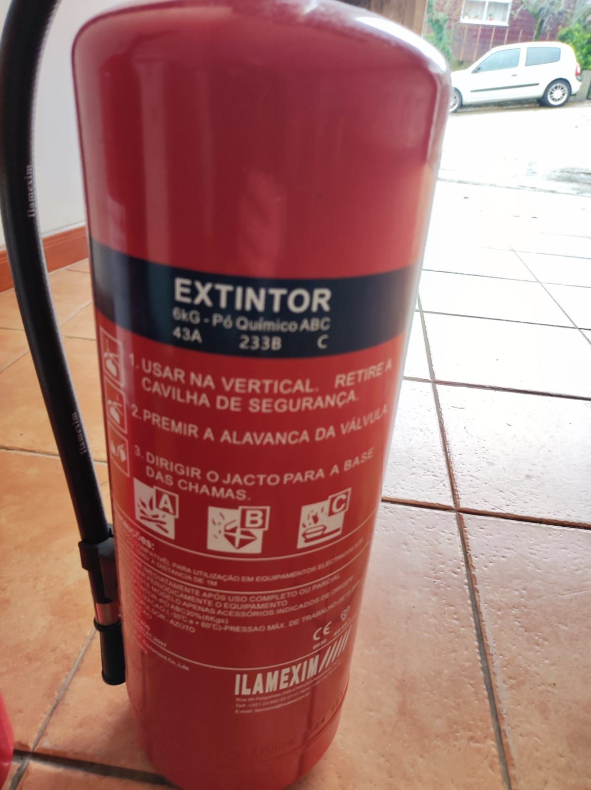 2 Extintores CO2 e Pó Químico ABC novos, nunca usados
