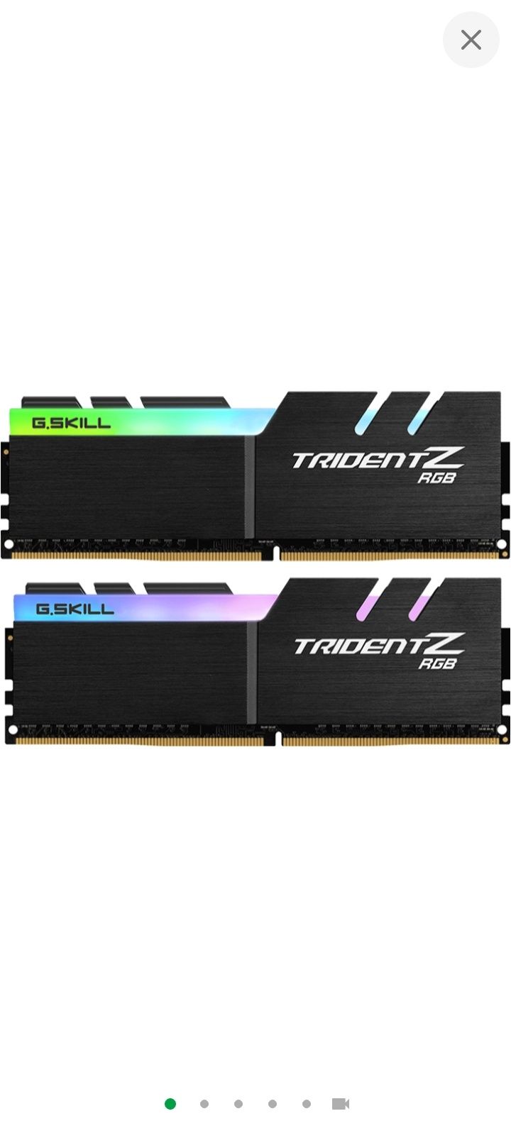 Модуль пам`ятi DDR4 2x16GB/3200 G.Skill Trident Z RGB (F4-3200C16D-32G