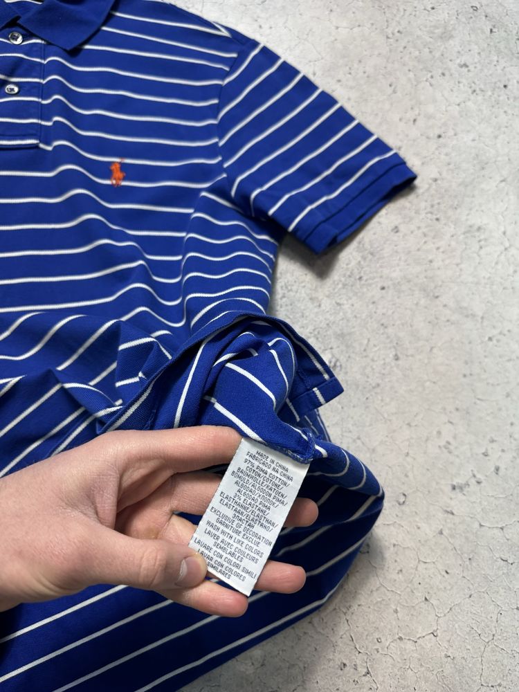 Мужская Футболка Polo Ralph Lauren Полосатая Оригинал Идеал M-L