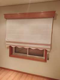 Cortinas com Sanefas em madeira